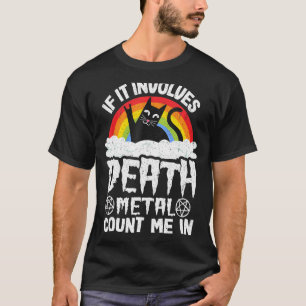 Camiseta Se Envolver A Contagem De Metais Mortais Em Cat Me