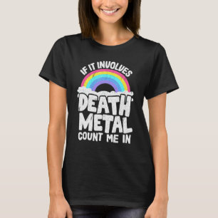 Camiseta Se Envolver A Morte De Metal Conte-Me Em Crianças