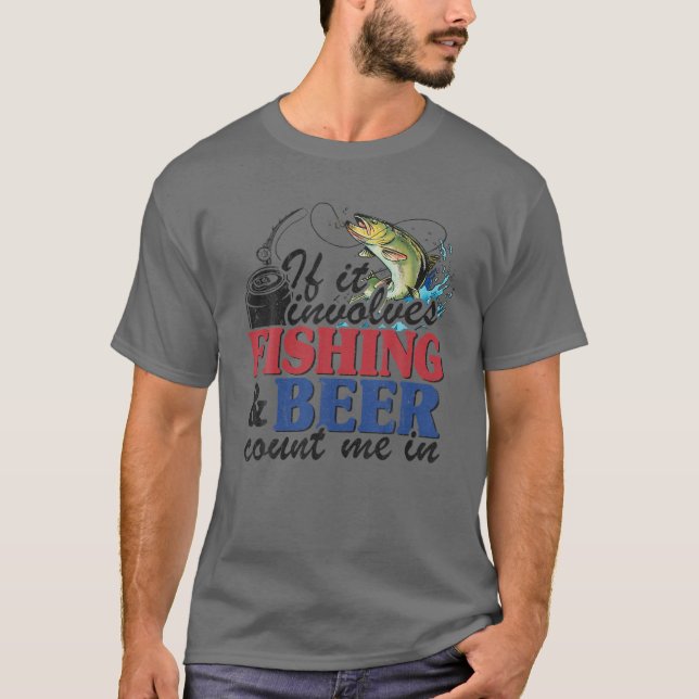 Camiseta Se Envolver A Pesca (Frente)