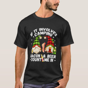 Camiseta Se Envolver Acampamento De Bacon Conte-Me Em Campe