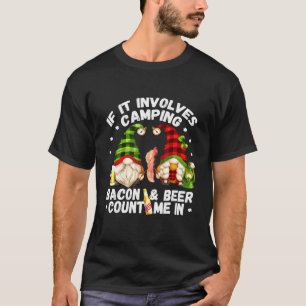 Camiseta Se Envolver Acampamento De Bacon Conte-Me Em Campe
