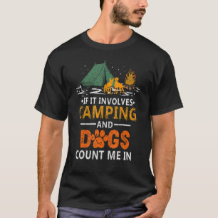 Camiseta Se Envolver Acampamento E Cachorros Conte-Me Na Ca