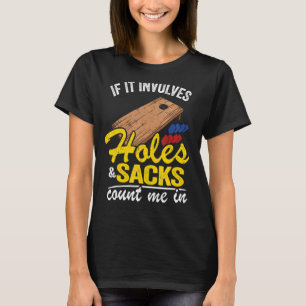 Camiseta Se Envolver Buracos E Sacks Conte-Me No Sinalizado