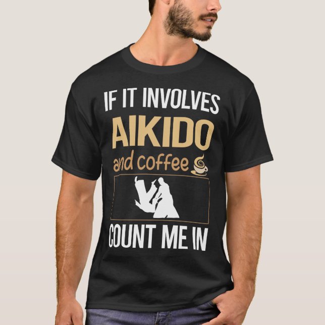 Camiseta Se Envolver Café Aikido (Frente)