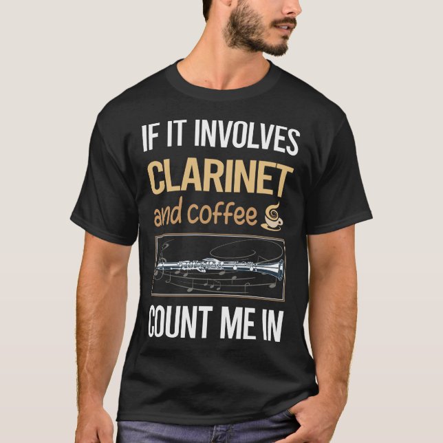 Camiseta Se Envolver Café Clarinet (Frente)