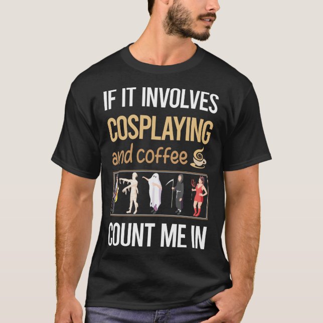 Camiseta Se Envolver Café Cosplay Cosplay Cosplayer (Frente)