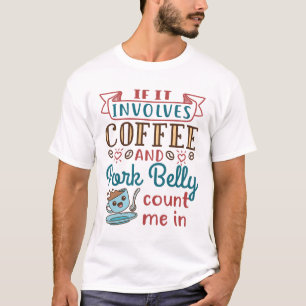 Camiseta Se Envolver Café E Cobra De Porco Conte-Me Em