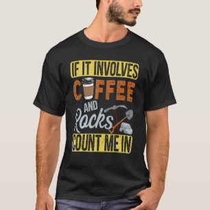 Camiseta Se Envolver Café E Rochas Conte-Me Em Geologia