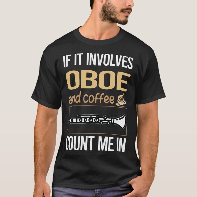 Camiseta Se Envolver Café Oboe (Frente)