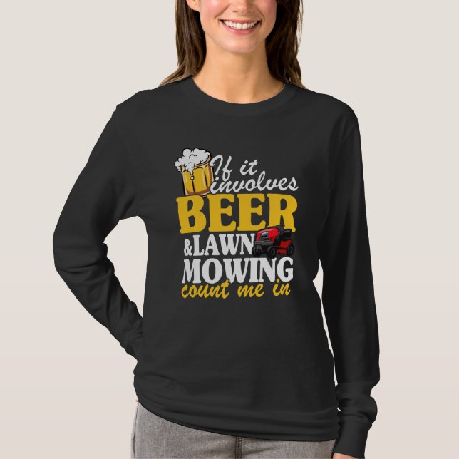 Camiseta Se Envolver Cerveja E Leitura, Conte-Me Em Terra (Frente)