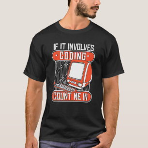 Camiseta Se Envolver Codificação Conte-Me No Software Coder