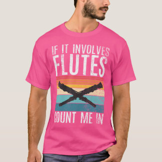 Camiseta Se Envolver Flutos Conte-Me Em Flute Engraçado