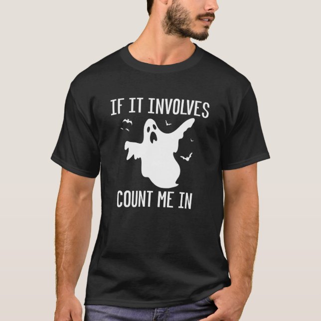 Camiseta Se Envolver Ghost Conte-Me No Invest Paranormal (Frente)