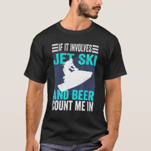 Camiseta Se envolver Jet Ski e Beer Vintage Jet Ski