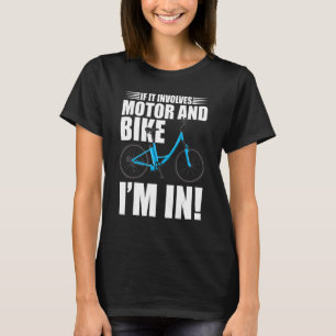 Camiseta Se envolver motor e bicicleta, estou em E Bike Bic