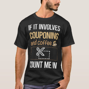 Camiseta Se Envolver O Coupon De Coupon De Café
