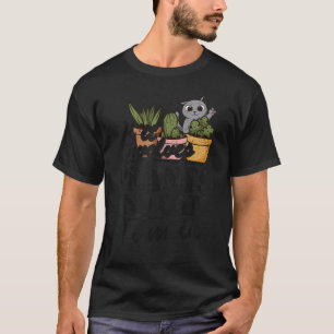 Camiseta Se Envolver Plantas E Gatos, Estou Na Garden Gar
