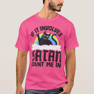 Camiseta Se Envolver Satã Conte-Me Em Cat Heavy Metal R