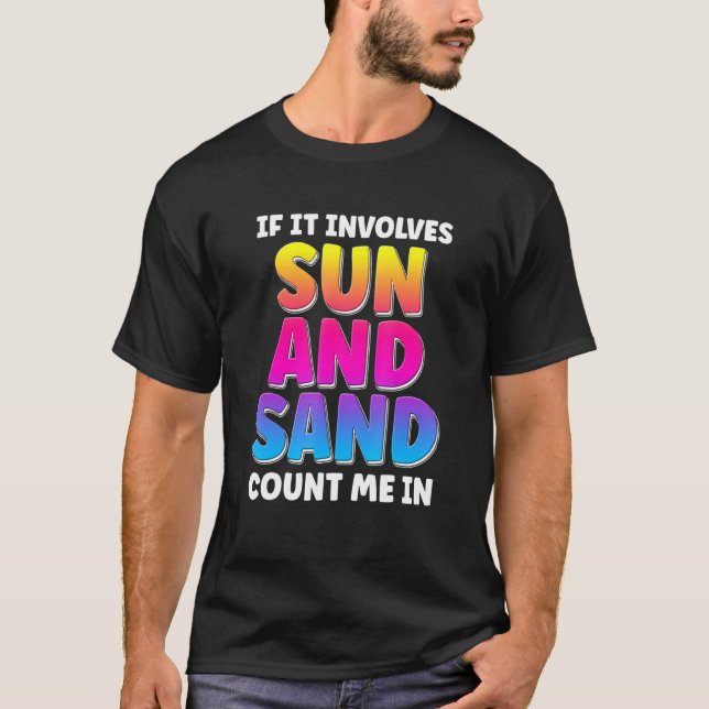Camiseta Se Envolver Sol E Areia Conte-Me Em Beach Vaca (Frente)