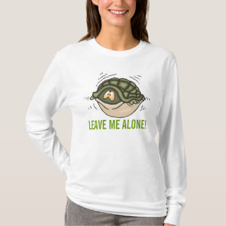 Camiseta se escondendo na concha na tartaruga me deixe sozi