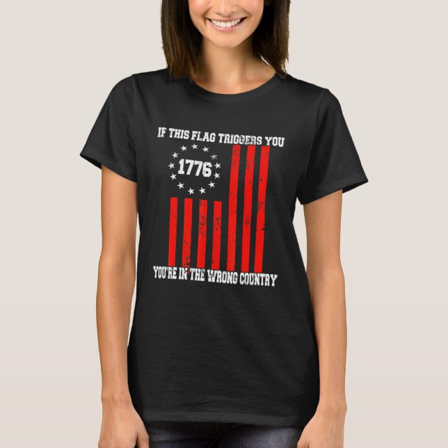 Camiseta Se Esta Bandeira Aciona Betsy Ross American Flag 1 (Frente)