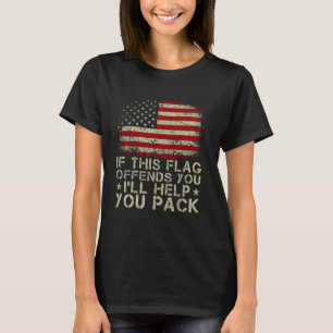 Camiseta Se este sinalizador te ofender, eu o ajudarei a fa