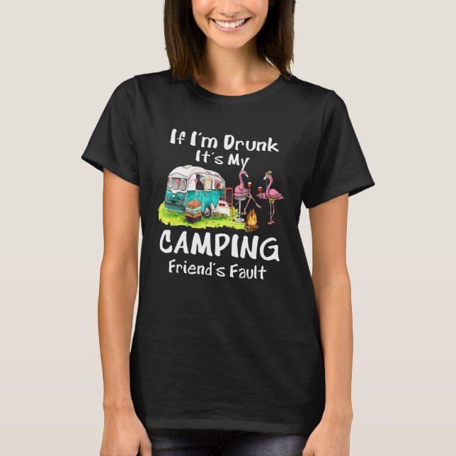 Camiseta Se estou Bebado é o Flami de Culpa do Meu Amigo. (Frente)