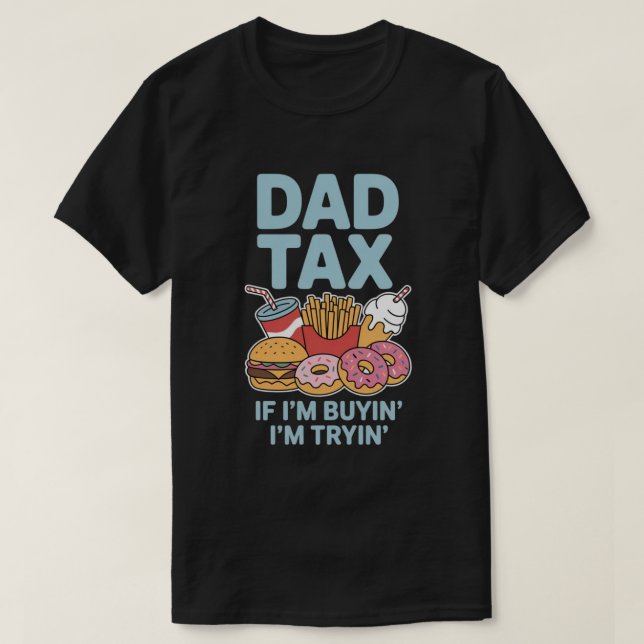 Camiseta Se estou comprando, estou tentando Comida rápida | (Frente do Design)