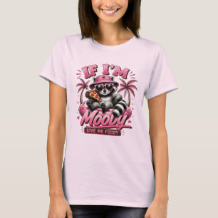 Camiseta Se Estou Mal-Humorada Me Dê Comida Engraçado Arte