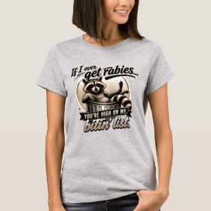 Camiseta Se Eu Algum Dia Ficar com Raiva de Ração Funny Rac