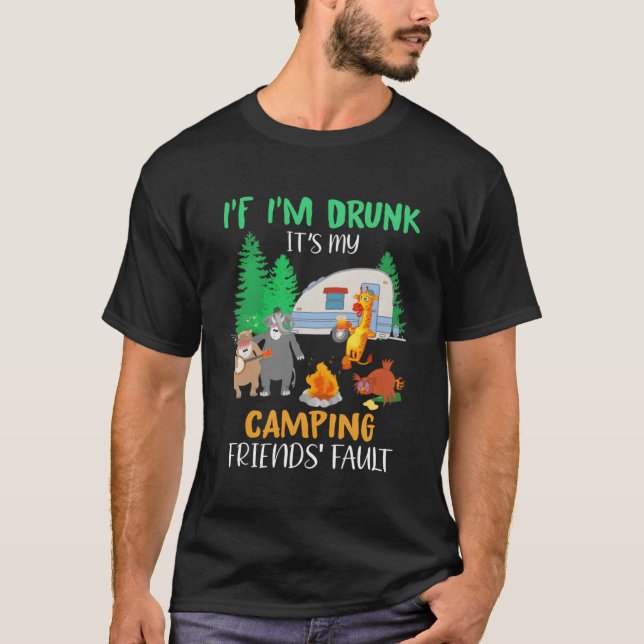Camiseta Se Eu Bebado Que É A Culpa Dos Animais C Dos Meus  (Frente)