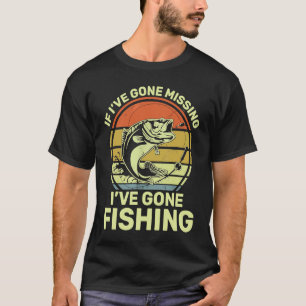 Camiseta Se eu desapareci, é porque fui pescar