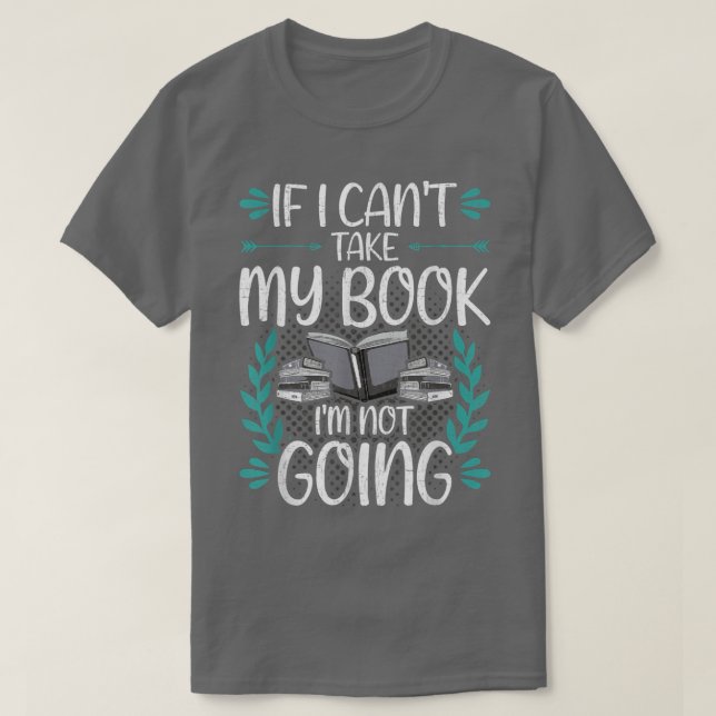 Camiseta Se eu não puder ler meus livros (Frente do Design)