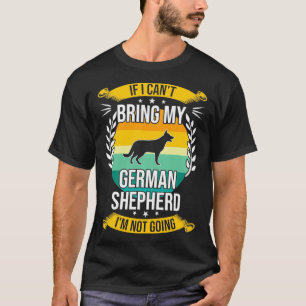 Camiseta Se eu não puder trazer meu German shepherd Cachorr