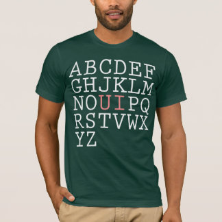 Camiseta Se eu poderia rearranjar o alfabeto
