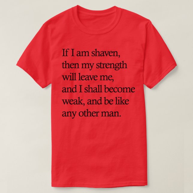 Camiseta se eu sou shaven (Frente do Design)