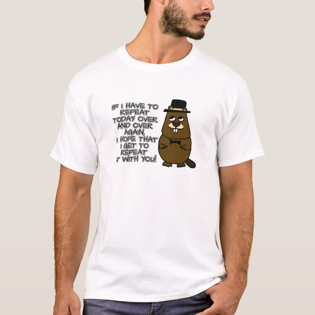 Camiseta Se eu tiver que repetir hoje várias vezes (Frente)