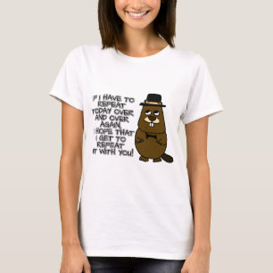 Camiseta Se eu tiver que repetir hoje várias vezes