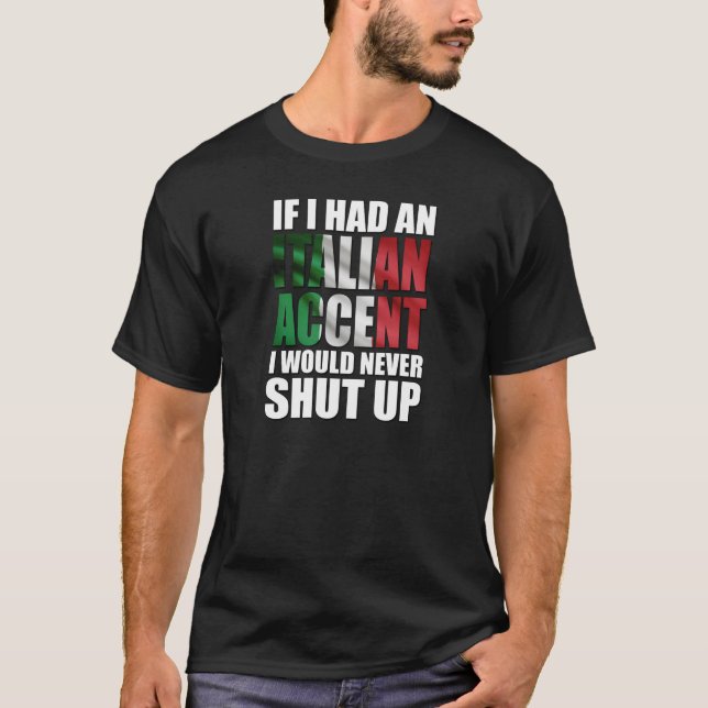 Camiseta Se eu tivesse uma bandeira italiana sotaque (Frente)