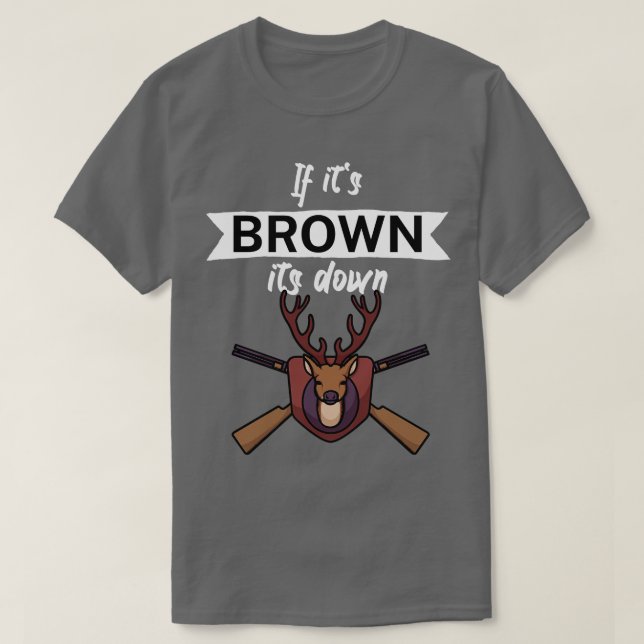 Camiseta Se for marrom (Frente do Design)