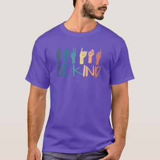 Camiseta Sê Gentil Sinal de Mão Professores de Língua de Si