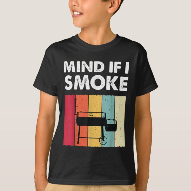 Camiseta Se Importa Se Eu Fumar Churrascos Engraçados Grela (Frente)