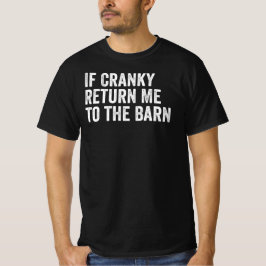 Camiseta Se Irritado Devolva-me ao Celeiro Engraçado Equest