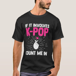 Camiseta se isso envolver o k-pop conte-me na Coreia do Sul