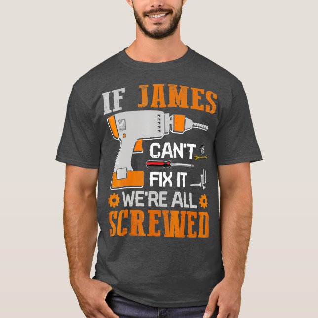 Camiseta Se James Não Consertasse, Tudo Estaria Parado. (Frente)