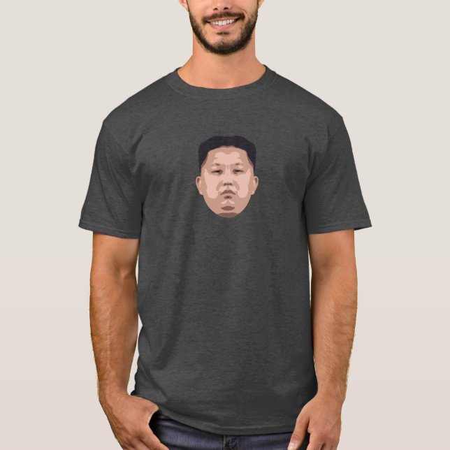 Camiseta Se Kim Jong Un Fosse Verdadeiramente Simétrico (Frente)