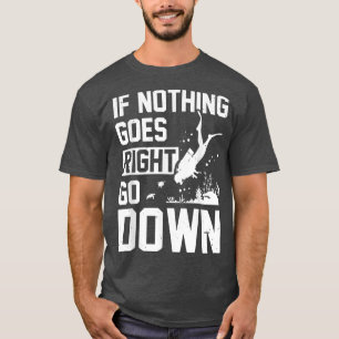 Camiseta Se Nada Acontecer Diretamente Desça Scuba Diver Di