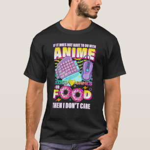 Camiseta Se não é Video games de animação ou Comida, não me