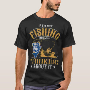 Camiseta Se Não Estou Pescando, Estou Pensando Nisso - Pesc