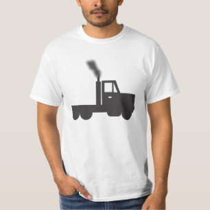 Camiseta Se não faz T do adulto do preto de fumo